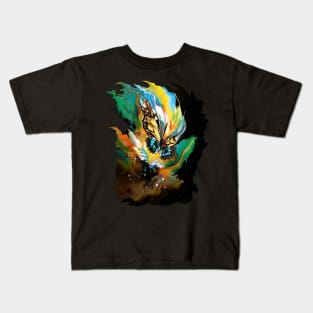 Abstract Butterfly - A Colorful Surreal Artwork Kids T-Shirt